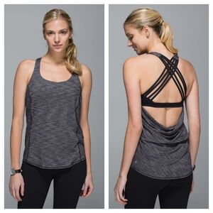 Lululemon Wild Tank Heathered Black / Black Size 6